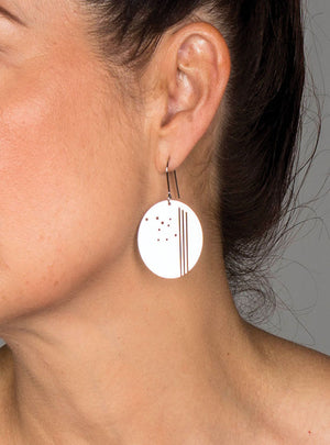 Deco Circle Dot Earrings